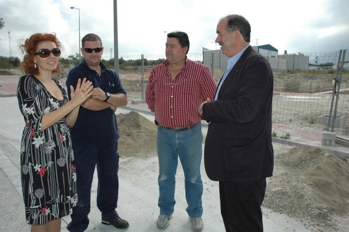 Medrano y García durante su visita