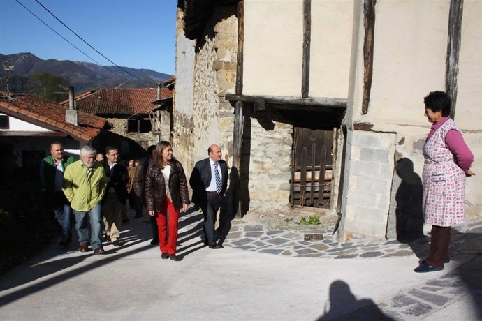 Un momento de la visita