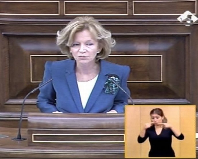 Salgado defiende los PGE en el Congreso