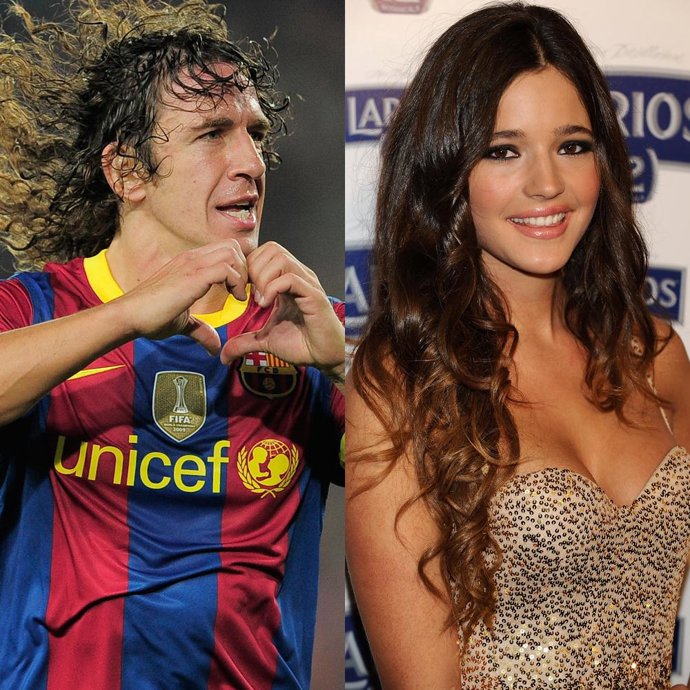 Carles Puyol y Malena Costa