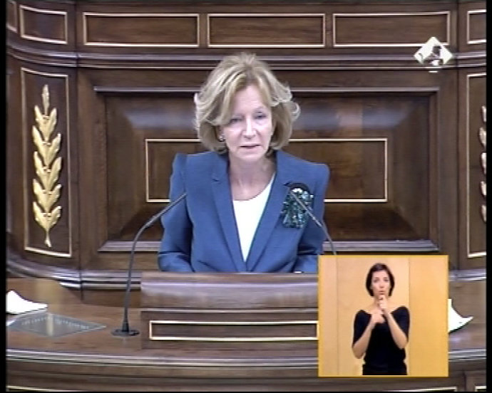 Salgado presenta los presupuestos en el Congreso