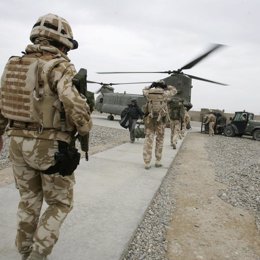 Soldados británicos en Afganistán