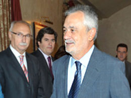 El presidente de la Junta, José Antonio Griñán, este miércoles en Jerez de la Fr