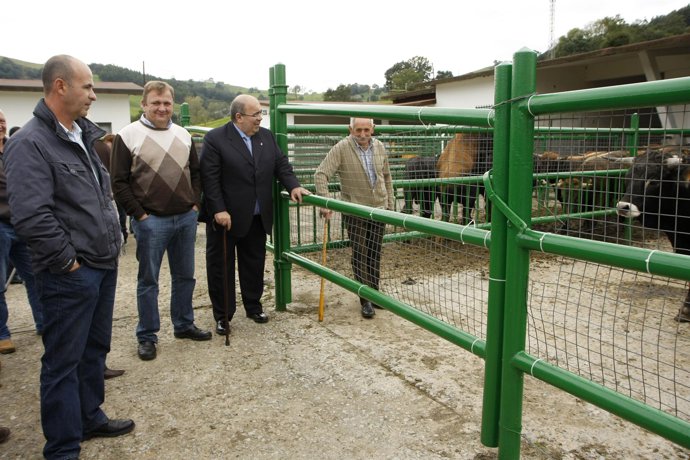 Oria durante la visita