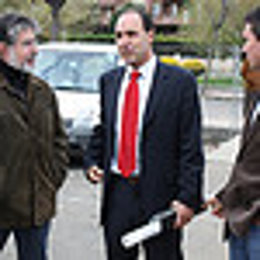 Diego en su visita a Castro Urdiales. 