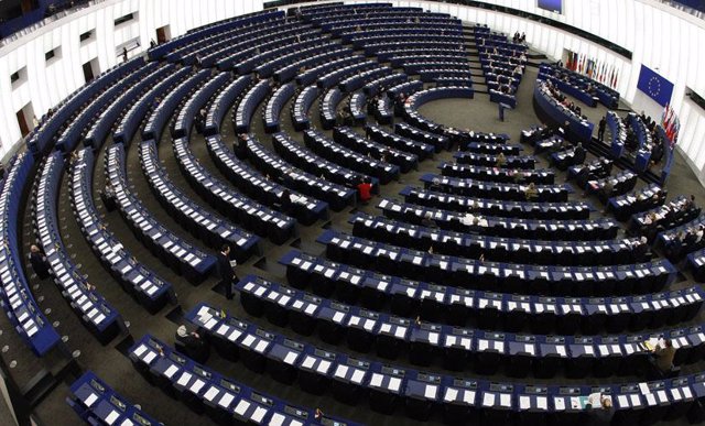 Interior del Parlamento Europeo   Eurocámara   Estrasburgo