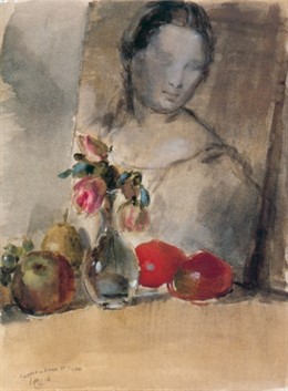 Una de las obras expuestas