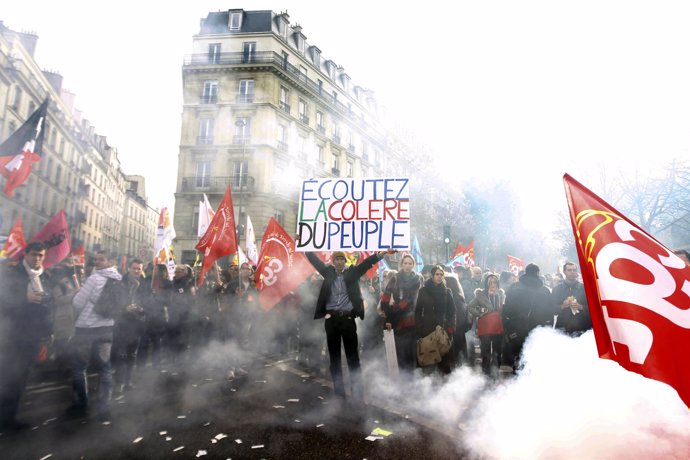 Protestas en Francia contra la reforma de las pensiones
