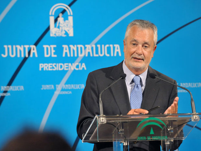 Griñán, en su primera comparecencia en el Palacio de San Telmo