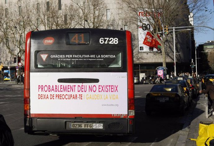 Autobús ateo en Cataluña