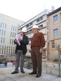 Momento de la visita el PERI Mercaderes