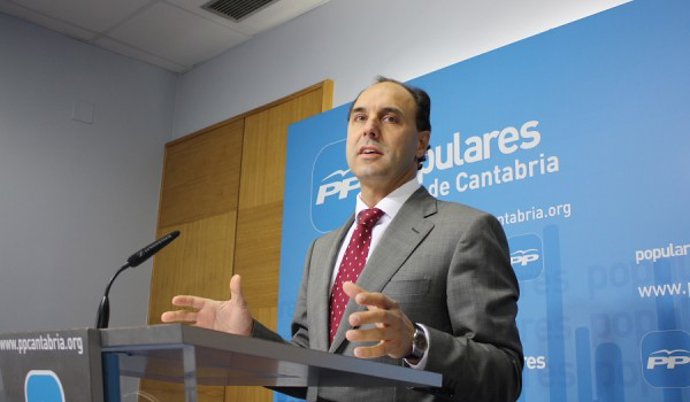 Ignacio Diego en la rueda de prensa. 