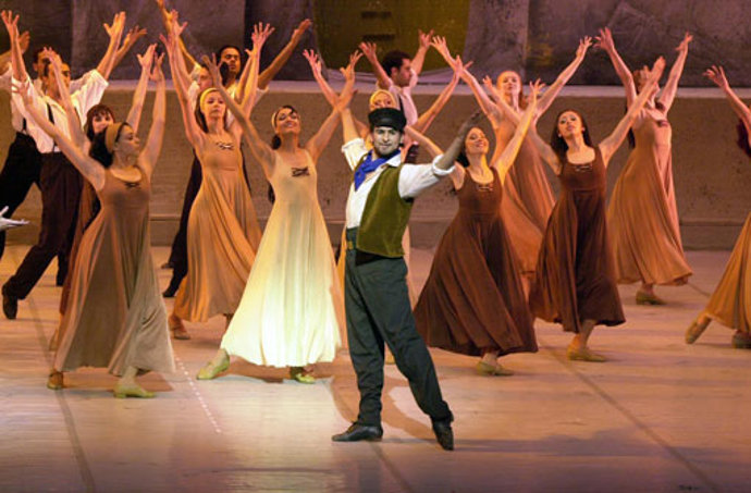 Imagen de la representación de Zorba El Griego