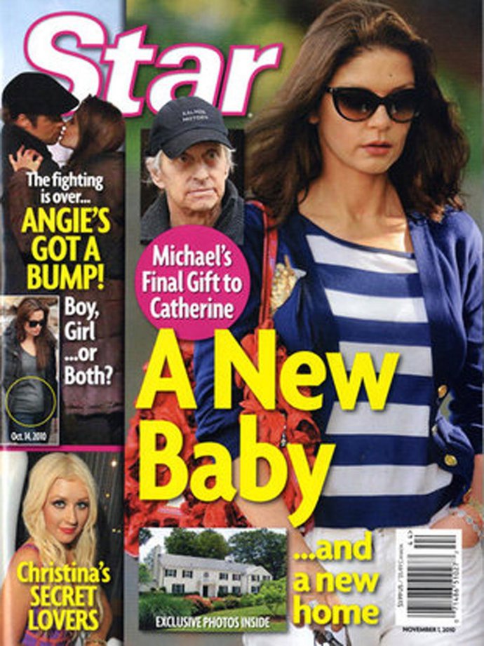 Catherine Zeta-Jones en la portada de la revista 'Star'