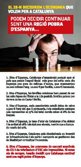 Campaña de Solidaritat Catalana sobre Economía