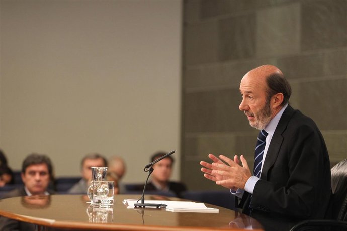 Ministro del Interior, Alfredo Pérez Rubalcaba