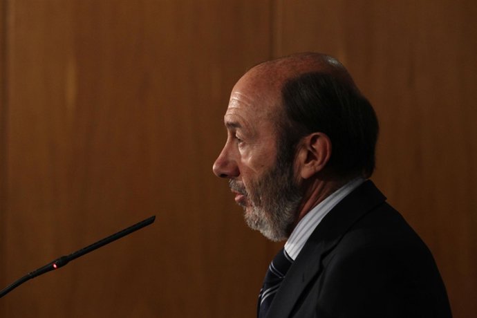 ministro del Interior, Alfredo Pérez Rubalcaba