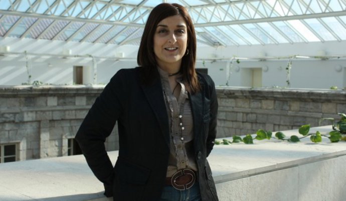 María José Sáenz de Buruaga en el Parlamento cántabro