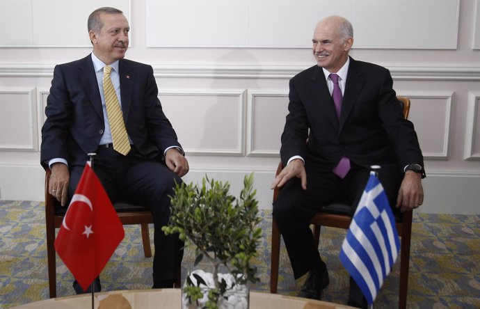 Erdogan y Papandreou