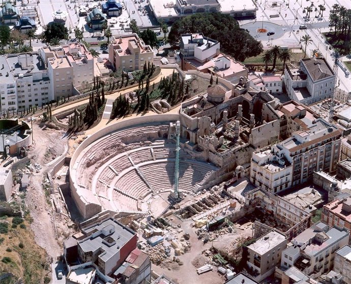Imagen aérea del teatro