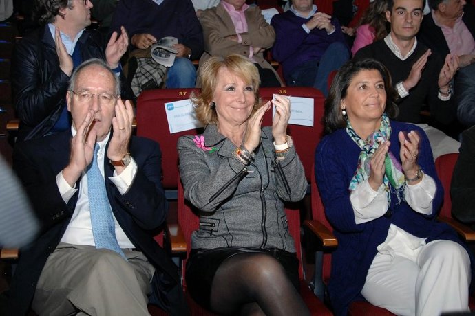 Esperanza Aguirre durante la Convención del PP de Madrid
