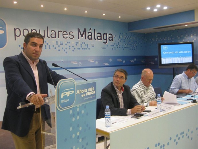 Bendodo durante la reunión del Consejo de Alcaldes