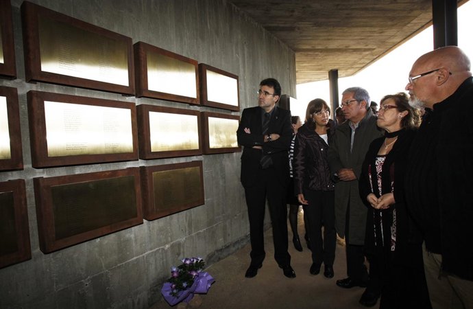 Saura, en el homenaje a las víctimas de la Batalla del Ebro