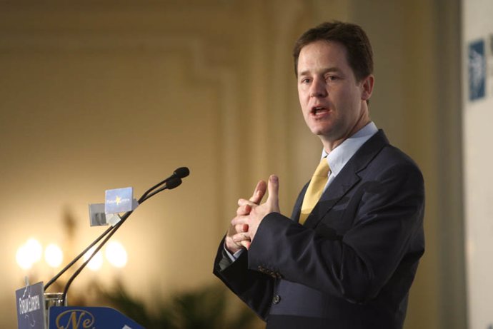 Viceprimer ministro británico, Nick Clegg