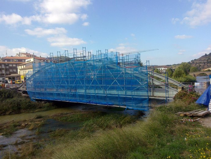 Obras del Puente de Valderrobres (Teruel)