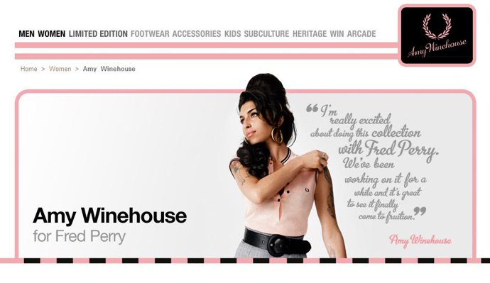 Amy Winehouse para Fred Perry
