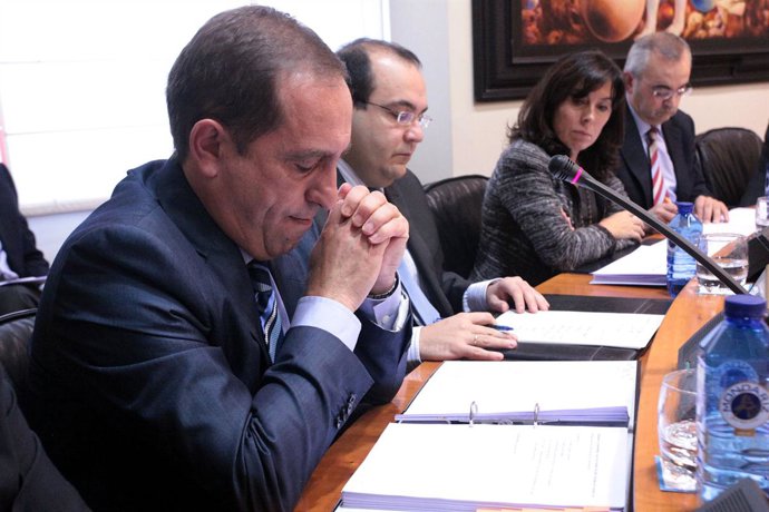 O secretario xeral da Presidencia, Valeriano Martínez García, comparece na comis