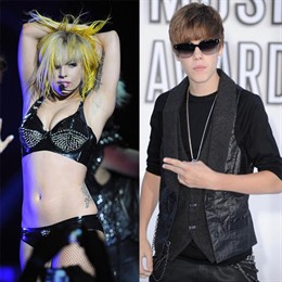 Lady Gaga y Justin Bieber