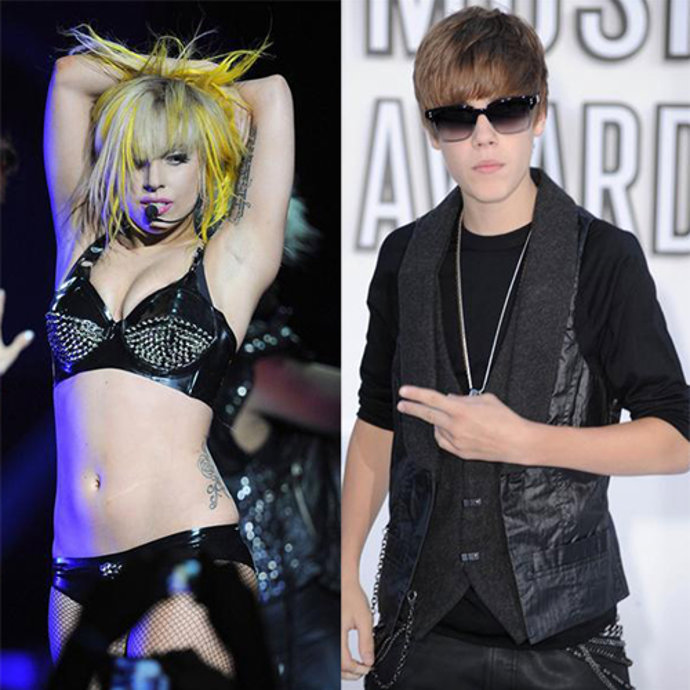 Lady Gaga y Justin Bieber