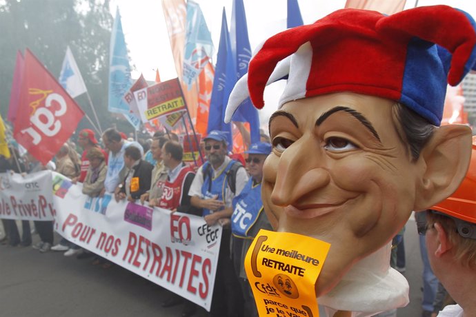 Manifestaciones en Francia contra la reforma de las pensiones