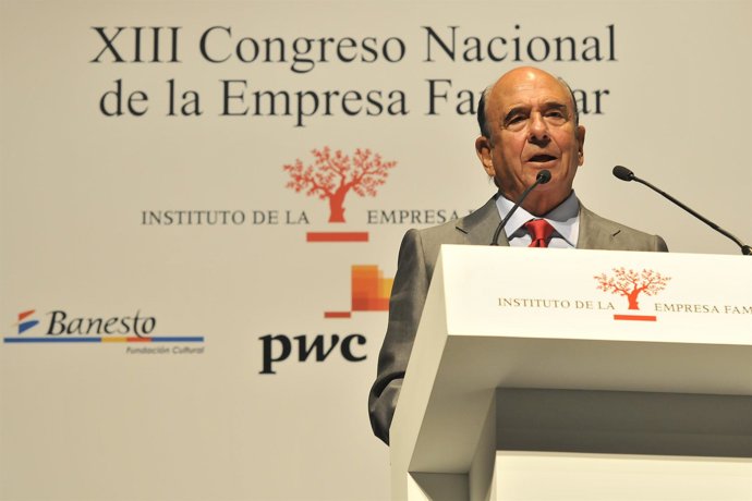 Emilio Botín en el XIII Congreso de la Empresa Familiar
