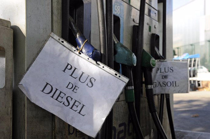 Gasolinera en Francia