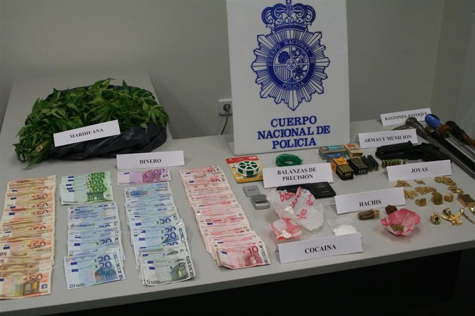 Actuación realizada por el Grupo de Estupefacientes de la Comisaría de Cartagena