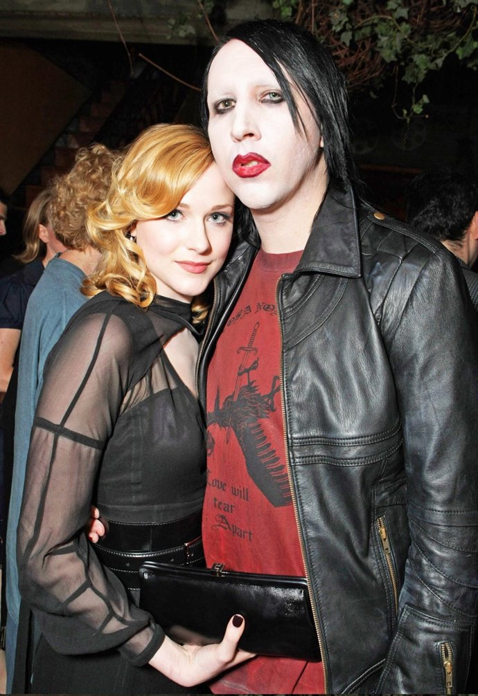 Evan Rachel Wood y Marilyn Manson