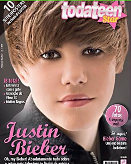 Justin Bieber en la portada de 'Toda Teen Star'