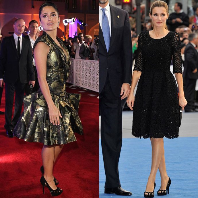 Salma Hayek y Letizia Ortiz