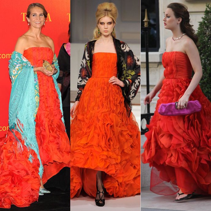 La Infanta Elena y Leighton Meester