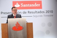 Banco Santander podría situar su 'core capital' en el 9% en 2011