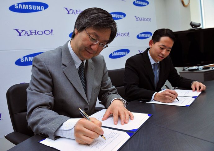 Firma Del Acuerdo Entre Yahoo! Y Samsung