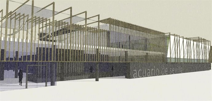Recreación del futuro Acuario de Sevilla