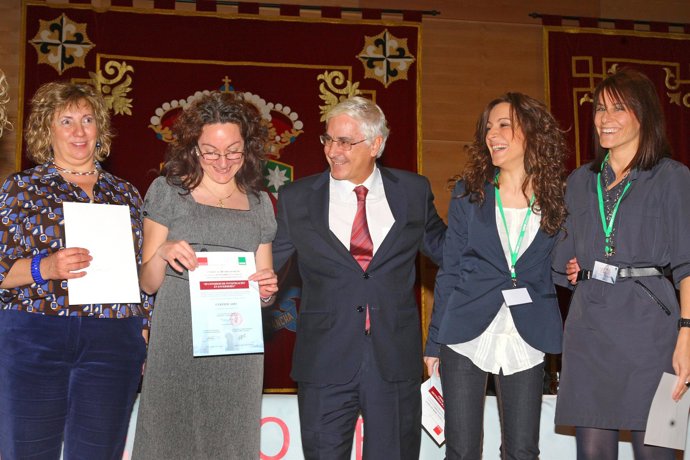 Barreda en la entrega de premios de SATSE