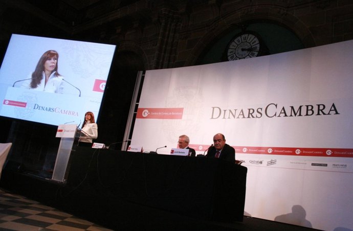 Alícia Sánchez-Camacho en la Cámara de Comercio de Barcelona