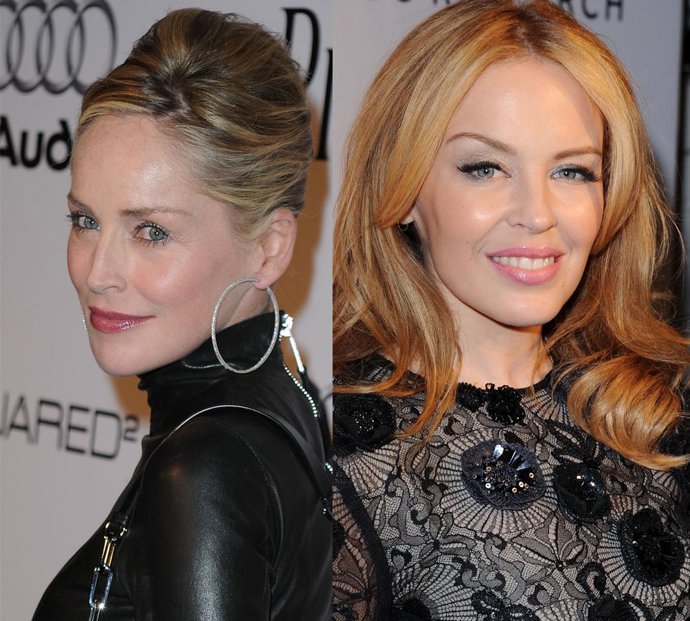 Montaje de Kylie Minogue y Sharon Stone