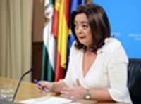 Moreno resalta la capacidad y autoridad de Griñán para "atajar con acierto cualquier situación difícil"