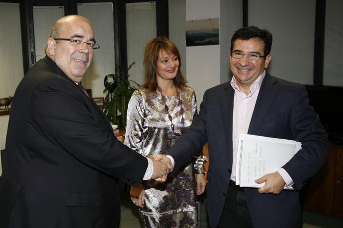 Oria y el alcalde de Astillero