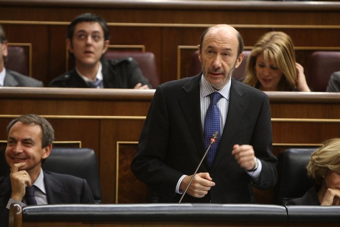 Alfredo Pérez Rubalcaba, en el congreso